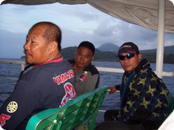 Going back to Cagayan de Oro City on board the same barge that brought the team to the Island