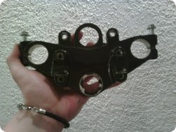 Die abmontierte Gabelbrücke