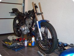 Meine teilzerlegte YBR 125
