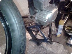 Abstützen mit einem Wagenheber