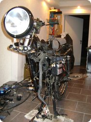 Rahmen der YBR 125 ohne Motor