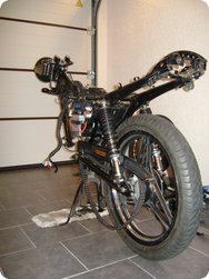 Rahmen der YBR 125 ohne Motor