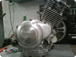 Motorabdeckung nach dem Vorpolieren