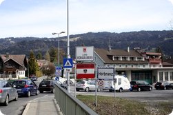 Grenzübergang nach Österreich bei Hörbranz