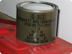 Molybdän(IV)-sulfid aus Bundeswehrbeständen