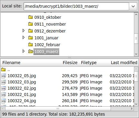 Filezilla Client